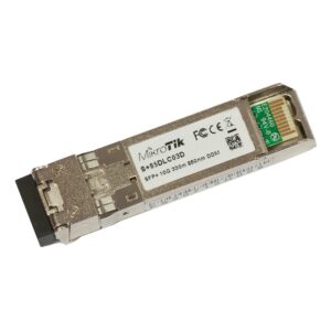 MikroTik, 10G, 850nm Dual LC connector, 300m, MM, DDM (S+85DLC03D)