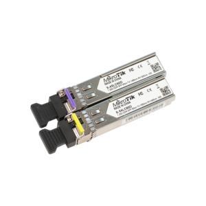 MikroTik, 1.25G SM 80km, T1490nm/R1550nm  LC, DDM, BiDi (S-45LC80D) Csak a párjával rendelhető!