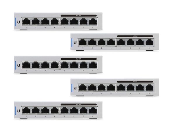 Ubiquiti, UniFi Switch 8 (60W) - 5 pack ÖTÖSÉVEL RENDELHETŐ (Ár / db )