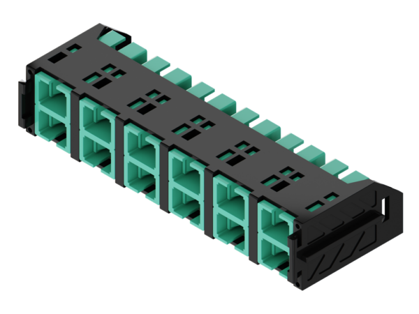 Fibrain HD FO adaptertartó modul, MM OM3, 12x SC/PC DX adapterrel