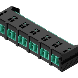 Fibrain HD FO adaptertartó modul, MM OM3, 6x LC/PC DX adapterrel