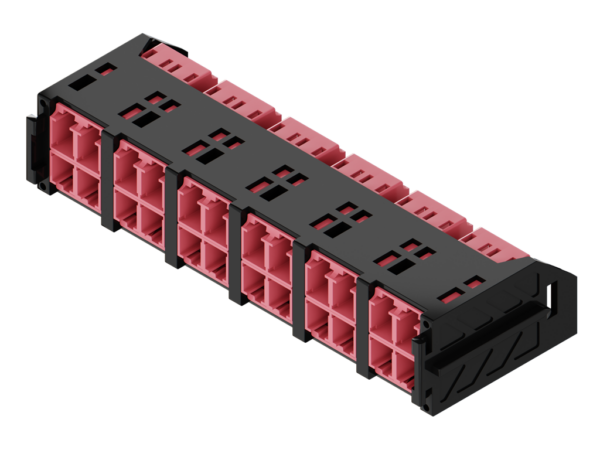 Fibrain HD FO adaptertartó modul, MM OM4, 12x LC/PC DX adapterrel