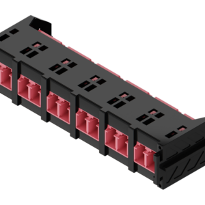Fibrain HD FO adaptertartó modul, MM OM4, 6x LC/PC DX adapterrel