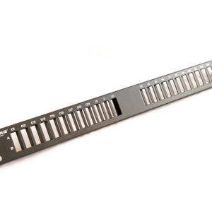 Fibrain, Optikai patch panel előlap, 1U patchpanelhez, 24x SC DX/LC 4*/E2000 DX, fekete