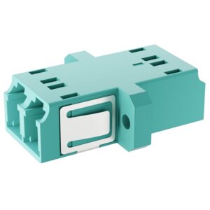 Fibrain optikai toldó, MM OM3 DX LC/PC, rögzítő fülekkel