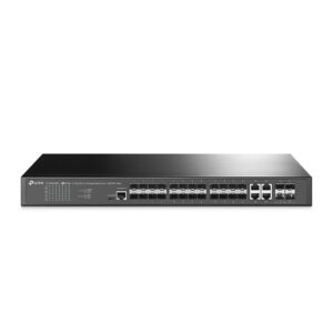 TP-Link, JetStream 24-Port SFP L2+ Managed Switch with 4 10GE SFP+ Slots