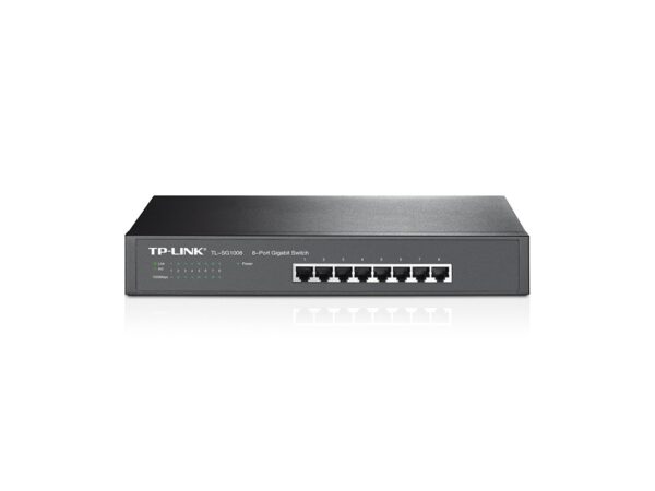 TP-Link, TL-SG1008 Switch Rackmount Unmanaged 8port 10/100/1000 Mbps