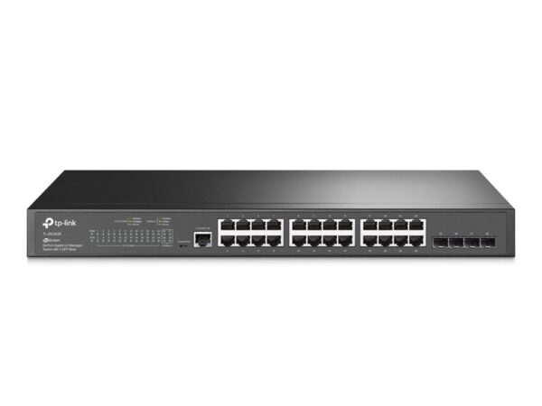 TP-Link, TL-SG3428 JetStream Swich, Rackmount Layer2, 24G + 4 SFP port