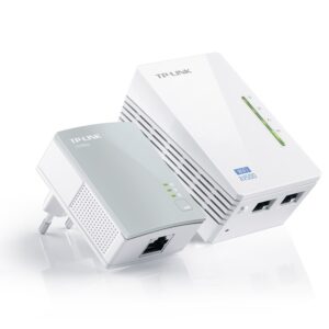 TP-Link, TL-WPA4220KIT 500Mbps Ethernet powerline Adapter KIT+ 300Mbps Wifi, AC Pass Through