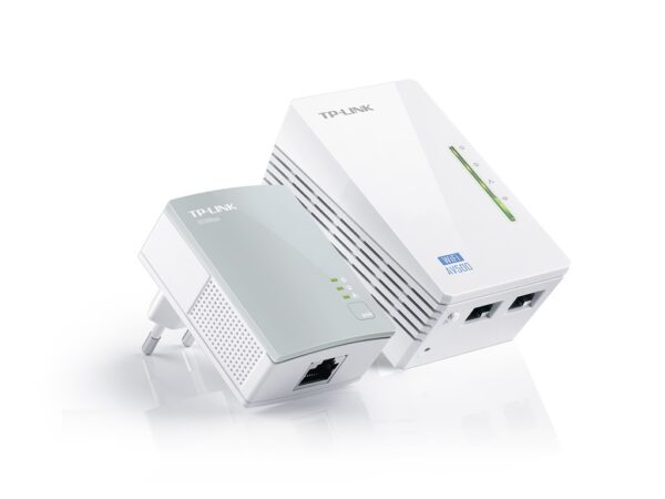 TP-Link, TL-WPA4220KIT 500Mbps Ethernet powerline Adapter KIT+ 300Mbps Wifi, AC Pass Through
