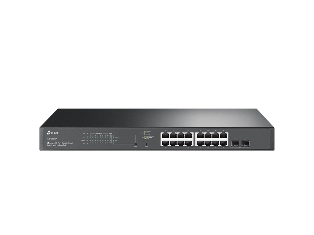 TP-Link, TL-SG2218P JetStream 18-Port Gigabit Smart Switch,16-Port PoE+