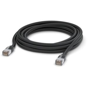 Ubiquiti, UniFi kültéri patch kábel, 5m, Cat.5e, fekete