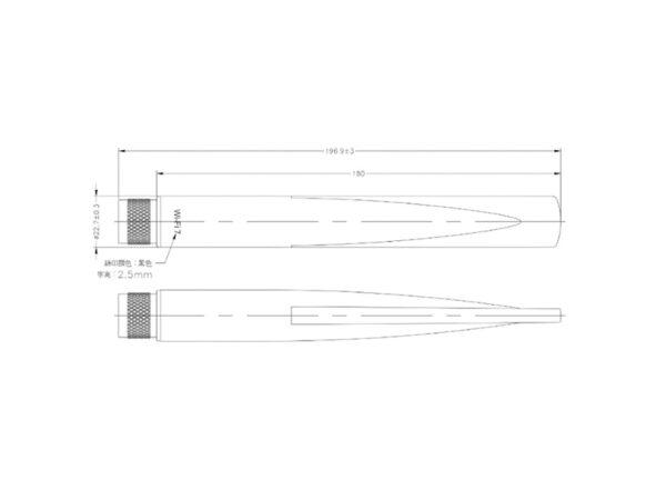 Cambium Networks, Tri-Band 2.4 GHz/5 GHz/6 GHz, 5 dBi, omni-directional 1x1 antenna with N-male connector for XE3-4TN