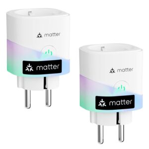 Meross, Matter Smart Wi-Fi Plug with Energy Monitor (2 Pack)