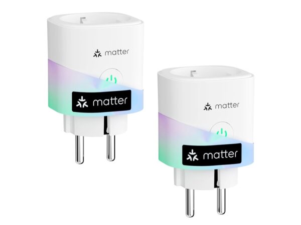 Meross, Matter Smart Wi-Fi Plug with Energy Monitor (2 Pack)