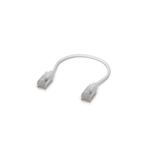 Ubiquiti, UniFi Etherlighting patch kábel, 0,15m, Cat.6A, áttetsző
