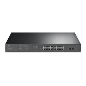 TP-Link, JetStream 16-Port Gigabit Easy Smart PoE+ Switch with 2 SFP Slots