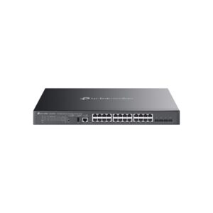 TP-Link, Omada 24-Port Gigabit Stackable Lite L3 Managed PoE++ Switch with 4× 10G Slots