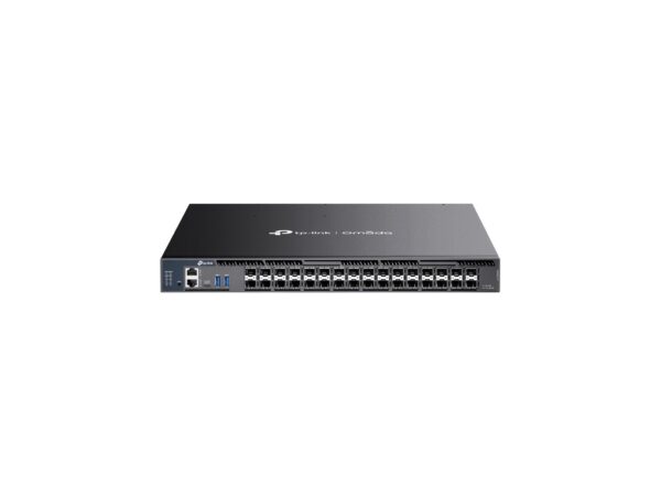TP-Link, Omada 26-Port 10G Stackable L3 Managed Aggregation Switch with 6 25G Slots
