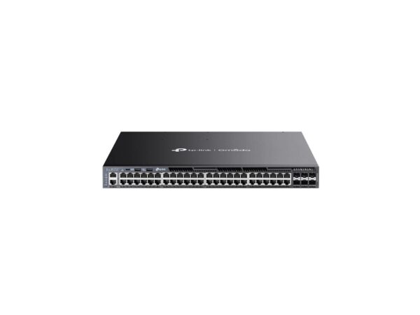 TP-Link, Omada 48-Port Gigabit Stackable L3 Managed PoE+ Switch with 6 10G Slots