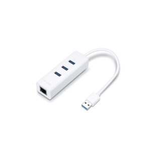 TP-Link, USB 3.0 3-Port Hub & Gigabit Ethernet Adapter 2 in 1 USB Adapter