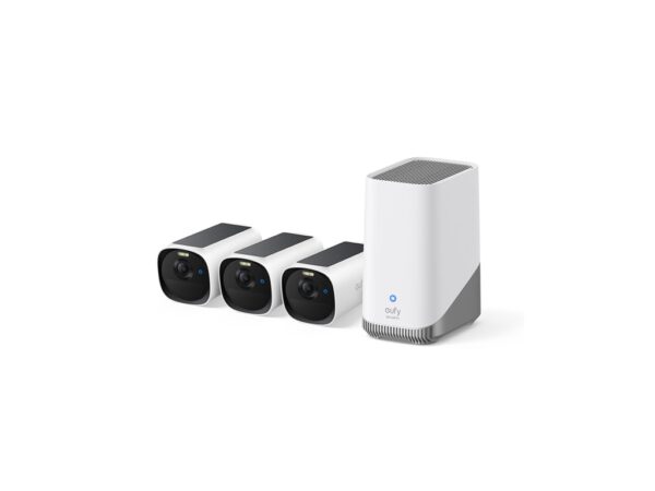 Anker, eufy Cam E40 3-Cam Kit (HomeBase S380) White
