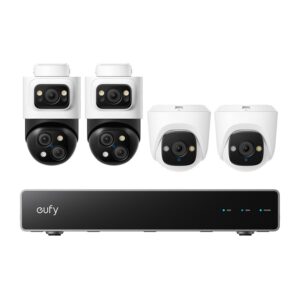 Anker, eufy PoE NVR Security System 2xS4 Bullet-PTZ + 2x Turret Cam