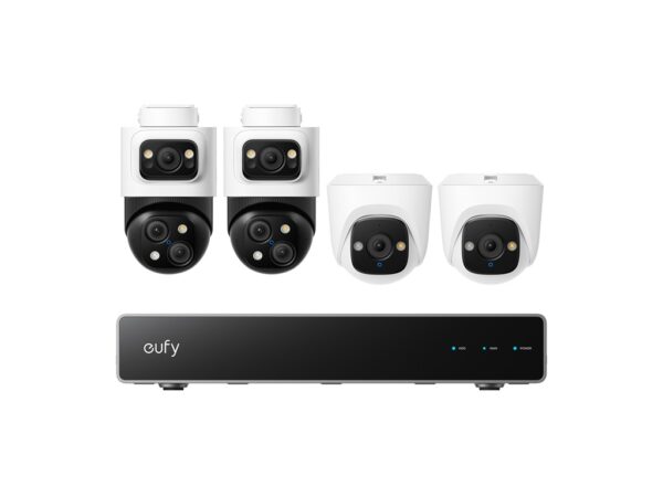 Anker, eufy PoE NVR Security System 2xS4 Bullet-PTZ + 2x Turret Cam