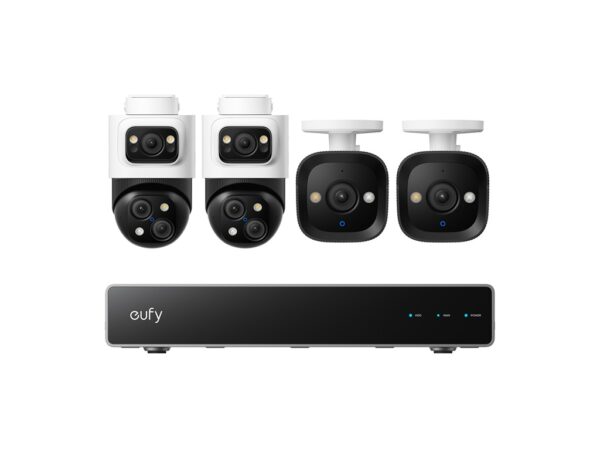 Anker, eufy PoE NVR Security System 2x S4 Bullet-PTZ+ 2x Bullet Cam