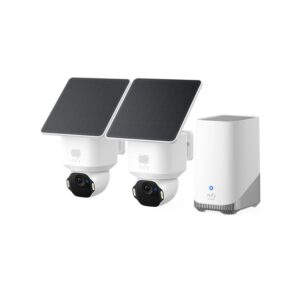 Anker, eufy SoloCam E42 2*Cam+1*HomeBase3+2*SolarPanel EU White