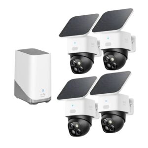 Anker, eufy SoloCam E42 4*Cam+1*HomeBase3+4*SolarPanel EU White